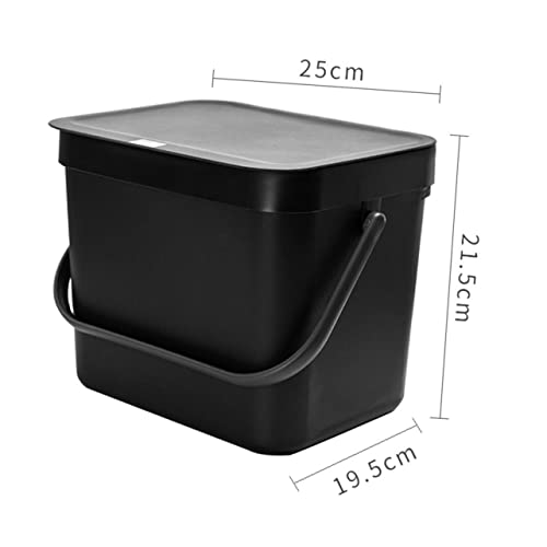 Support à déchets suspendu plastique noir amovible pour placard - 2