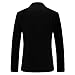 Mens Velvet Blazer Slim Fit Suit Jacket for Men Peaked Lapel One Button Tuxedo Blazer Wedding Prom Dinner Black