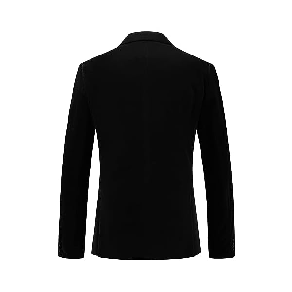 Mens Velvet Blazer Slim Fit Suit Jacket for Men Peaked Lapel One Button Tuxedo Blazer Wedding Prom Dinner