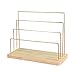 XIANGE100-SHOP Scaffale Supporto per Collana e Orecchini, 4 Livelli di visualizzazione del Metallo Staccabile a 4 Piani, Gancio dell'anello del Pendente dei monili dell'oro con Base Camera da Letto