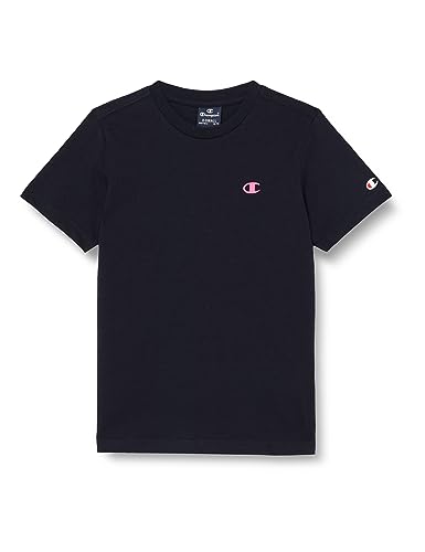 Champion Legacy Basics B - S-s Crewneck T-shirt para Crianças (Pack de 1), Azul Marinho, 13-14 anos