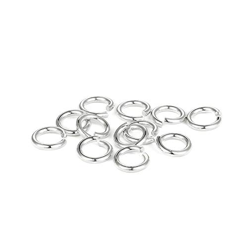 30-60 pezzi 925 anelli di salto aperti in argento sterling 3