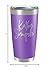 Personalized Tumblers, Stainless Steel 20 oz Tumbler w/Lid |13 Different Designs| Personalized Cups Double Walled Insulated Coffee Cup for Travel - Purple