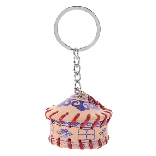 Veemoon Porte-clés Caravane Yourte Clés Décoratives Camping Mongol Porte-cles Voyage Tente Yourte