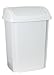 Plast team 13411731 - Cubo de la Basura con Tapa Deslizante (25 l), Color Blanco