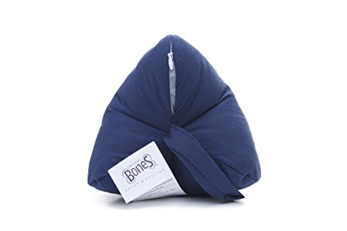 Original Bones Neckbone Chiropractic Cervical Pillows In Poly Cotton, Navy Blue, Zipper Access For Comfort Adjustment #TOP2