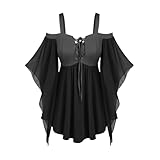 renaissance bluse trompetenärmel oberteil schwarze bluse damen halloween kostüm damen mittelalter bluse damen kelten kleidung damen trachtenbluse damen modern mittelalter bluse trompetenärmel oberteil gothic bluse piratenbluse damen halloween kostüm damen viktorianische bluse mittelalter kleidung damen bluse steam punk kleidung damen bluse schulterfrei damen mittelalter bluse