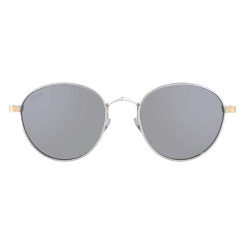 Cartier CT0009S 006 Silver Gold/Silver Mirror Sunglasses - 53mm