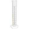 Vitlab Polypropylene Graduated Cylinder, Class B, Blue Scale, 50mL Capacity, 28mm OD x 199mm H Pack of 12