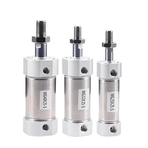 Cylindre pneumatique double effet en inox MG pour réguler la pression d'air
