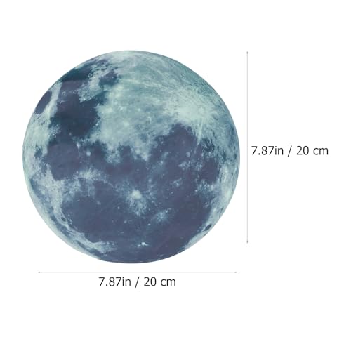 Pegatinas fluorescentes de estrellas y luna para pared, 20 cm miniatura 2