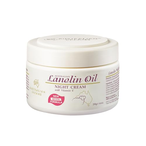 Australian Creams Lanolin Oil Night Moisturising Cream 250 g