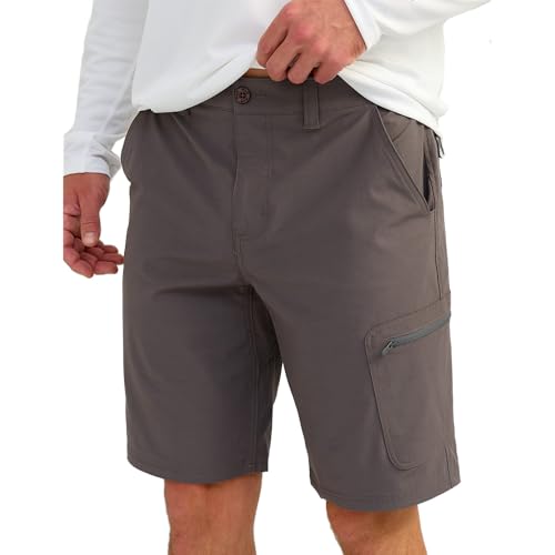 [HUK] カジュアルハーフパンツ Next Level 10.5" Short, Quick-drying Fishing Shorts for Men メンズ アイアン XX-Large（Amazon）