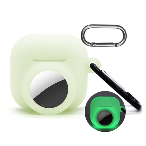 AirPods��4����p Airtag�z���_�[�t���O���[�O���[���AAirpod 4 Airtag�J�o�[�A�L�[�`�F�[���t��Airpod 4 Gen 2024�p�L�����[�P�[�X�A�����h�~�A��Ԕ����B