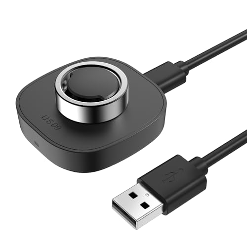 Compatible with Ou-ra Ring Gen3 - Size 9 - Smart Ring Charger Portable Charging Dock with USB-C Cable - Detailed View