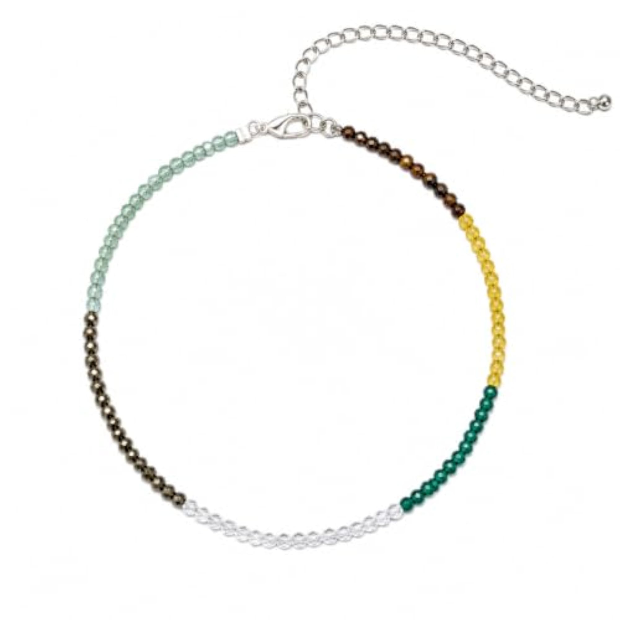 Dhanyog Multicolor Gemstone Adjustable Anklet for Women & Girls