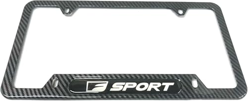 1PC Stainless Steel License Plate Frame Cover Holder for F-Sport Carbon Fiber Sport