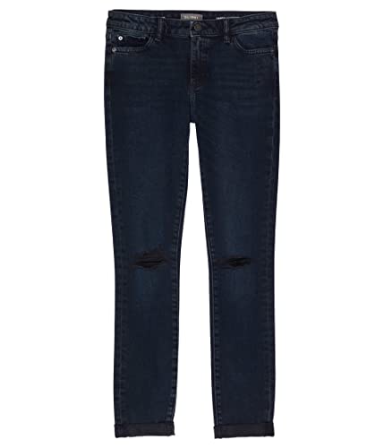 DL1961 Girl's Harper Straight Boyfriend in Dark Creek Distressed (Big Kids)