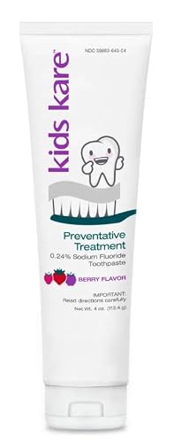 Kids Kare 0.24% Sodium Fluoride Toothpaste, Berry Flavor, 4 Oz, 1 Ct
