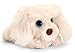 tachi Perro de peluche blanco tumbado Labradoodle, 25 cm, perro de peluche suave