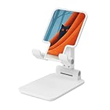 Woshuwo Klappbarer Handy-Ständer, Motiv: Katze, die Ionen bei Winternacht, verstellbarer Winkel,...