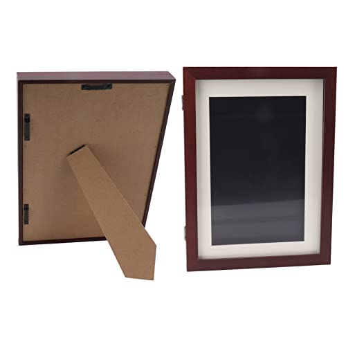 DAUZ Moldura de arte infantil, alças elásticas A4 magnético para crianças moldura de arte de nogueir