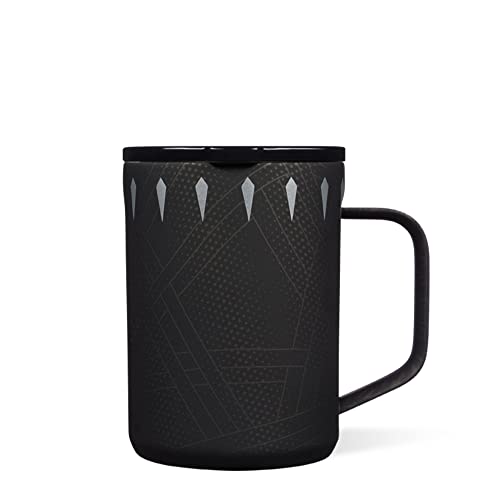 Corkcicle Marvel Triple Insulated Coffee Mug With Lid, Stainless Steel Camping Tumbler With Handle, Hot For 3+ Hours, Bpa Free, Black Panther, 16 Oz #TOP2