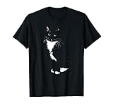 Cute Tuxedo Cat Lover Kitten Funny Cat Black Pet Lover T-Shirt