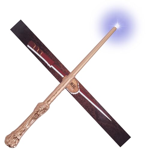 Aomig Baguette magique lumineuse pour enfants avec lumière et son, baguette lumineuse pour sorciers et apprentis sorciers, accessoire de costume pour...