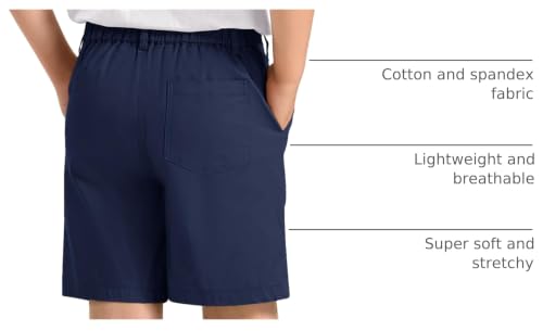 Image of KEREDA Boys Uniform Shorts Golf Dress Preppy School Shorts with Pockets