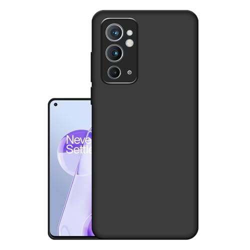 Image of HELLO ZONE Exclusive Matte Finish Soft Back Case Cover for OnePlus 9RT 5G - Black