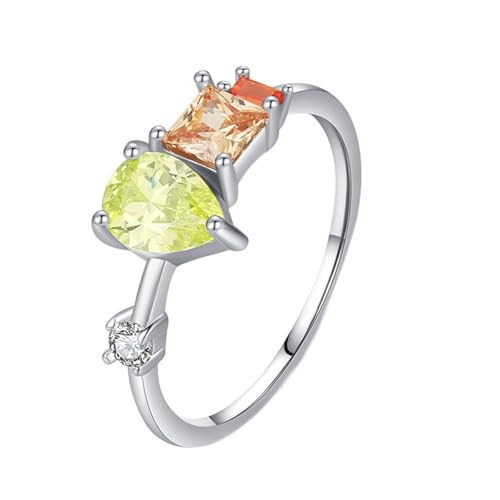 Bague de fiançailles argent sterling 925 délicate et raffinée