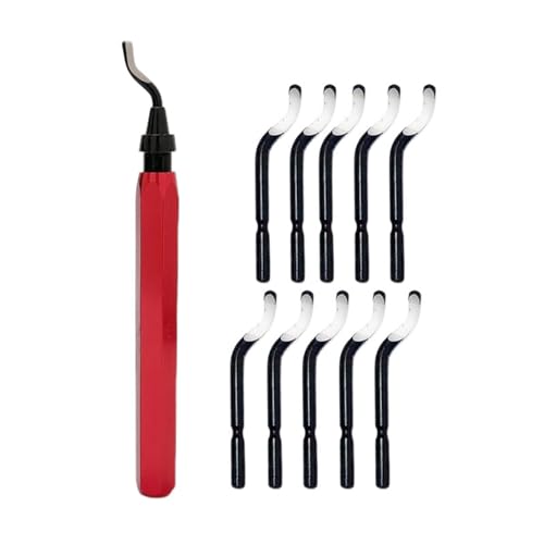 Deburring Tool Kits Metal Handle Chamfer Tool For Resin Aluminum Pipe Tube Hole 3D Art With Rotary Slicer