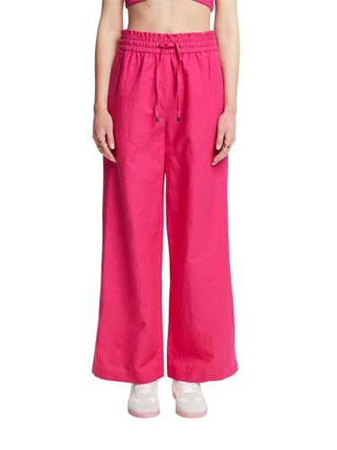 Pantalons Esprit 044ee1b375 femme coupe standard fluide en noir élégant