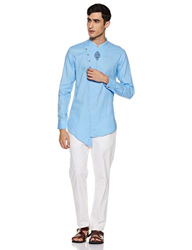 Image of Ethnix by Raymond Men's Regular Fit Tunic Shirt