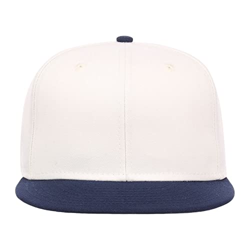Image of Lids Blank Premium Full Court w /Colored Under Visor Fitted Cap