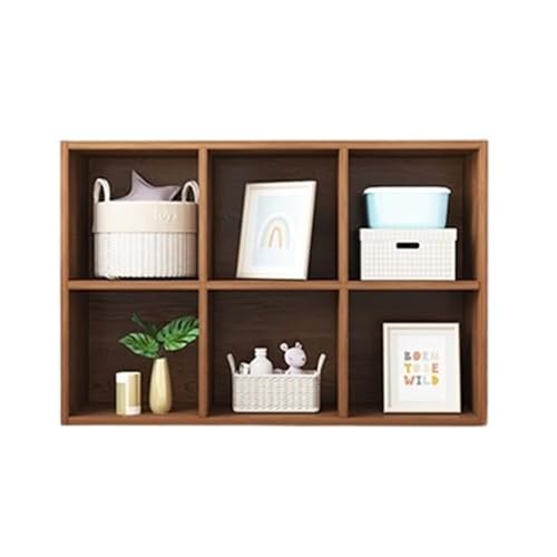 SwiftLink 本棚 収納ラック オープンシェルフ 書棚 格子キャビネット コーナーラック 本立て 木製 間仕切り 組み合わせ自由 おしゃれ コンパクト収納 大容量 頑丈 耐久性 多機能 組立簡単 教科書 漫画 絵本 子供用本棚 6格 97.5*30*