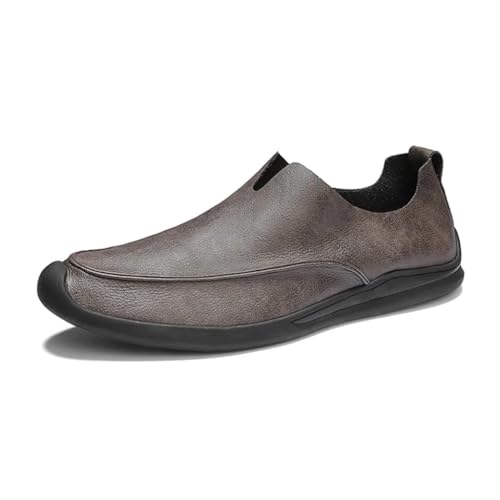 FMURY Genuine Leather Men Shoes Casual Slip On Formal Loafers Men Moccasins Male Driving Shoes Loafers