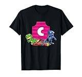 Letter C Sign Alphabet Last Name Consonants Robot Dino Gift T-Shirt
