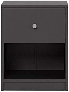Tvilum Portland 1 Drawer Nightstand, Black