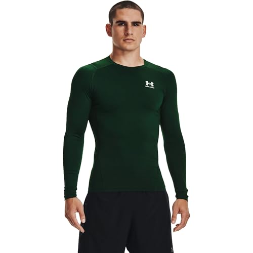 Under Armour - Mens Hg Armour Comp Long-Sleeve T-Shirt, Color Forest Green (301), Size: XXX-Large x Tall