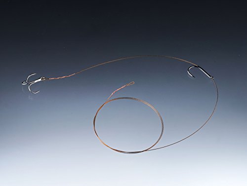 Balzer Matzes Einzelhaken & Drilling Kombi Rig 70cm 9kg - Hechtrig, Hakengröße/Ködergröße:Gr. 2 / L für Köder von ca. 14-20cm