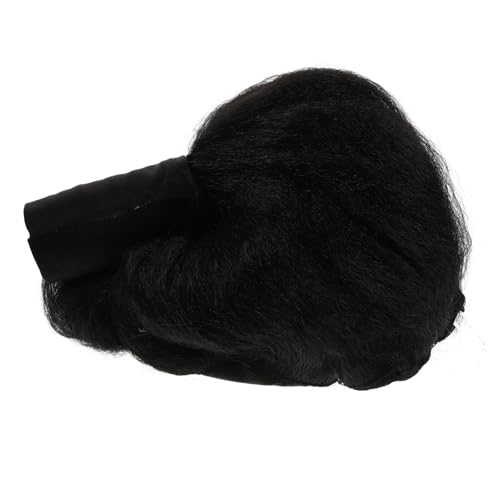 Toyvian 相撲ウィッグ 男性用 黒 パーティー コスプレ コスチューム アクセサリー 風 合成繊維 軽量 快適フィット サムライ パフォーマンス用