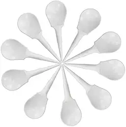 Conjunto de camisetas de golfe, pacote com 10, 4 lâminas, aquecidas em forma de cadeira, ventilador de fogão, marcador de bola de golfe, presente para golfistas, plástico PE branco, 8,3 cm