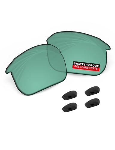 Image of PRO+ Polycarbonate Non-Polarized Replacement Lenses & Nose Pads for BOSE Tempo BMD0011 Sunglasses - HD Green