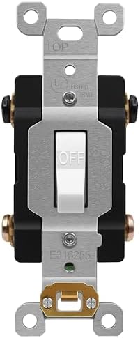 ENERLITES 30 Amp Double-Pole Toggle Light Switch, 30A 120/277V, S...