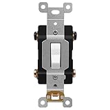 ENERLITES 30 Amp Double-Pole Toggle Light Switch, 30A 120/277V, Self-Grounding, Industrial Grade, UL Listed, 82300-W, White