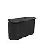 JAVOedge Black Small Car Trash Can With Lid, Flexible Material, Fits in Most Side Doors