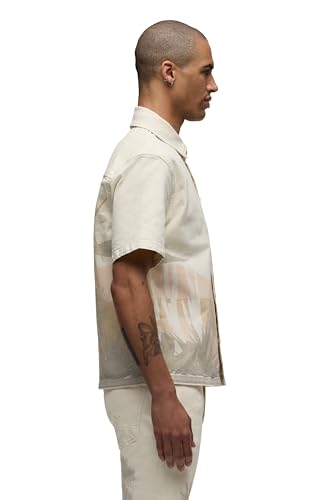 HUDSON Men's Short Sleeve Button Up Camp Shirt2