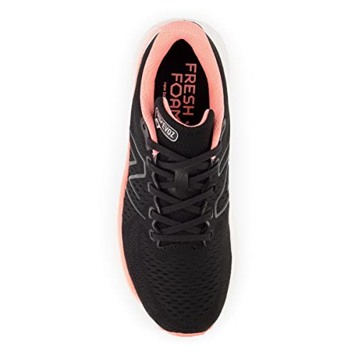 New Balance Women's Fresh Foam X Evoz V3 Running Shoe, Black/Blacktop/Grapefruit, 5 Wide